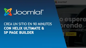 Crea un sitio en 90min con Joomla, Helix Ultimate y SP Page Builder sin programar