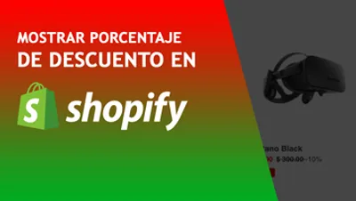 Mostrar Porcentaje de descuento en Shopify