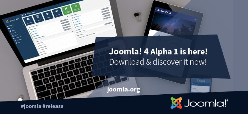 Cover Image for Llego Joomla 4.0 Alpha 1 para pruebas